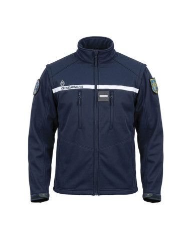 SOFTSHELL GENDARMERIE 2 EN 1 MANCHES AMOVIBLES