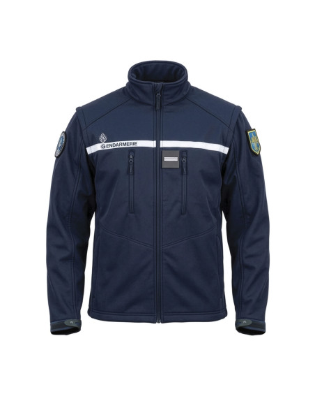 SOFTSHELL GENDARMERIE 2 EN 1 MANCHES AMOVIBLES