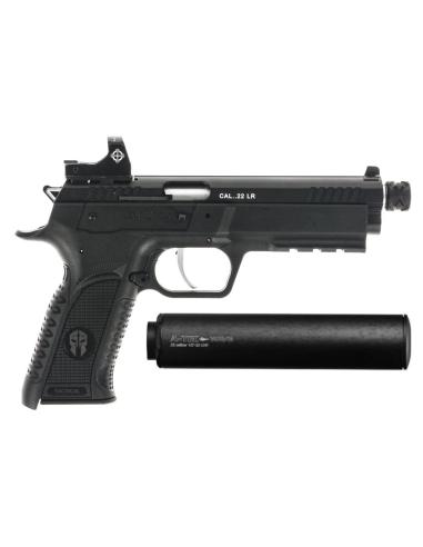 PACK PISTOLET TANFOGLIO FORCE 22L TACTICAL + MODERATEUR + OPTIQUE