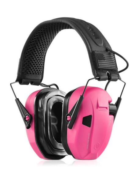 CASQUE APOLLO ANTI-BRUIT ELECTRONIQUE ROSE