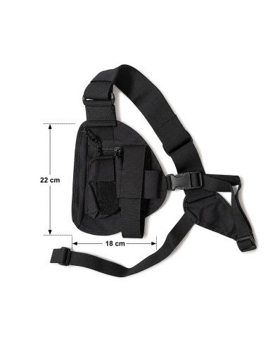 HOUSSE RADIO PORTEE POITRINE EPAULE COMPATIBLE...