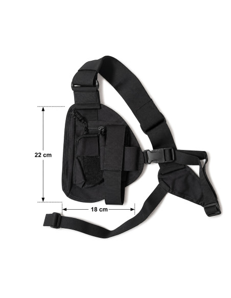 HOUSSE RADIO PORTEE POITRINE EPAULE COMPATIBLE ACROPOL