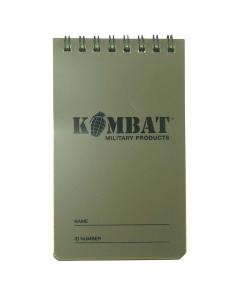 CARNET DE NOTES WATERPROOF VERT