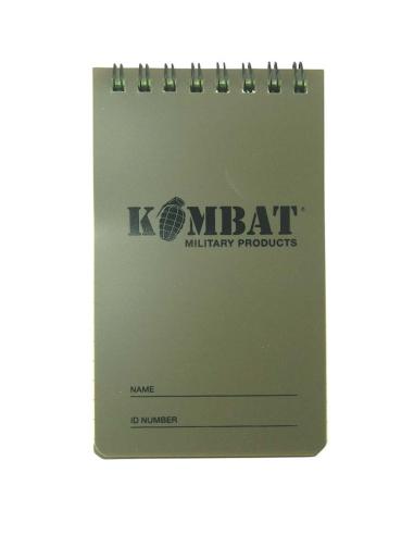 CARNET DE NOTES WATERPROOF VERT