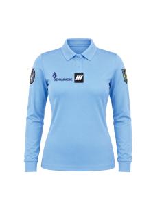 POLO GENDARMERIE BLEU FEMME MANCHES LONGUES COOLDRY