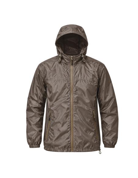 VESTE COUPE-VENT IMPERMÉABLE RIPSTOP COYOTE