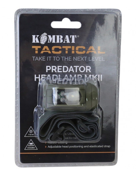 Lampe Frontale 110 Lumens Predator