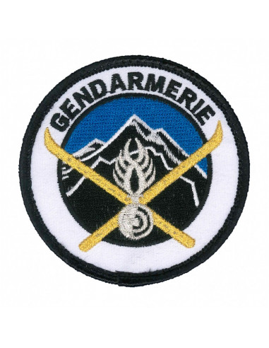 Ecusson Montagne Gendarmerie Tissu