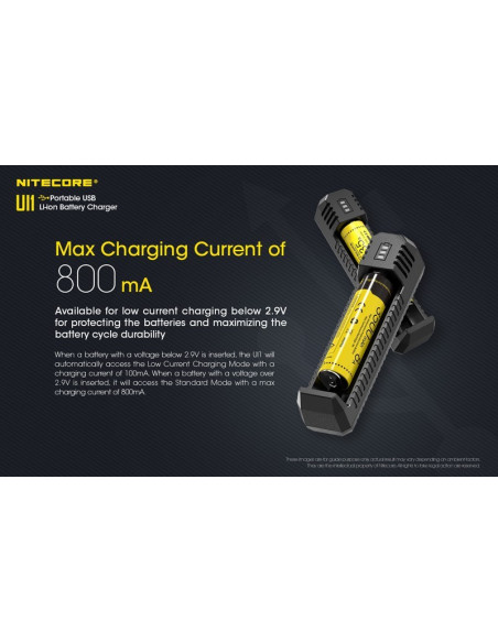 Chargeur Ui1 USB pour batterie Li-ion / IMR