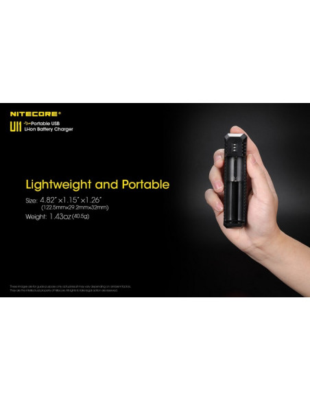 Chargeur Ui1 USB pour batterie Li-ion / IMR