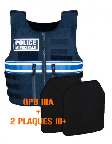 LOT GPB IIIA + 2 plaque ICW III+ - Police Municipale