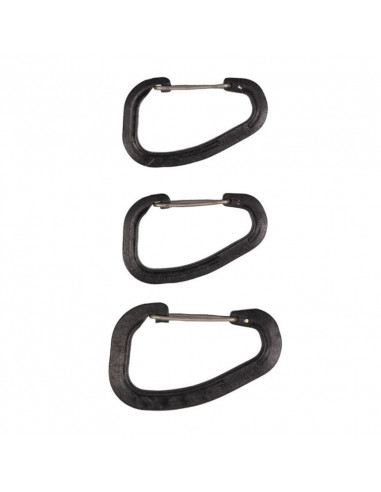 LOT DE 3 MOUSQUETONS WILDO (35 et 50kg de...