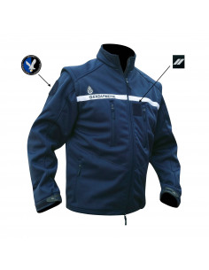 SOFTSHELL GENDARMERIE 2 EN 1 MANCHES AMOVIBLES