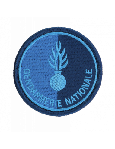 Ecusson tissu Gendarmerie Nationale BLEU
