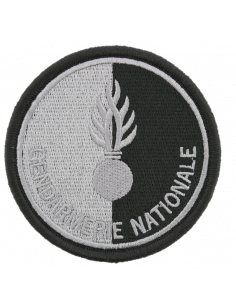 Ecusson tissu Gendarmerie Nationale NOIR