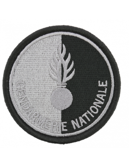 ECUSSON TISSU GENDARMERIE NATIONALE NOIR