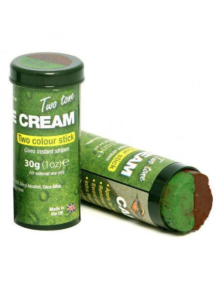BATON DE CAMOUFLAGE BI-COLOR 30gr Marron-Vert