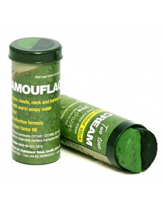 BATON DE CAMOUFLAGE BI-COLOR 30gr Noir-Vert