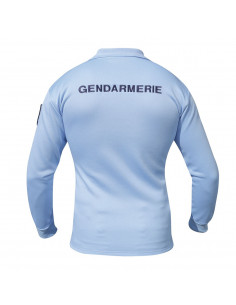 POLO GENDARMERIE MANCHE LONGUE COOLDRY BLEU 2