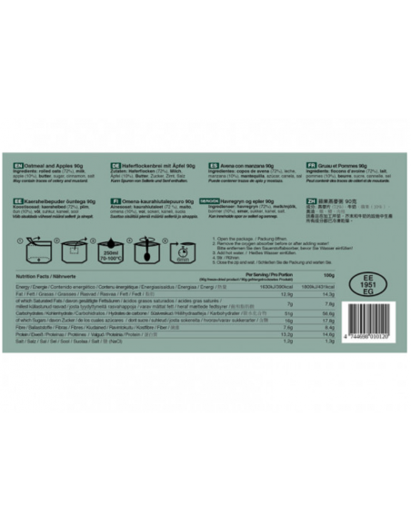 PETIT DEJEUNER FLOCONS D'AVOINE AUX POMMES