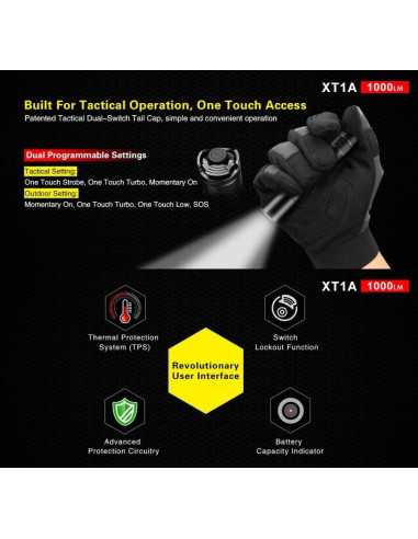 Lampe compact XT1A - 1000 lumens