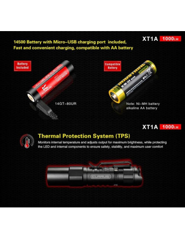 Lampe compact XT1A - 1000 lumens