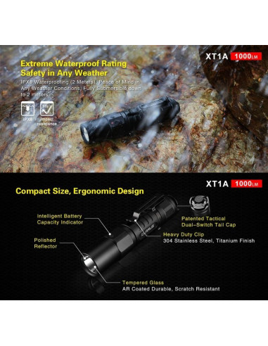 Lampe compact XT1A - 1000 lumens