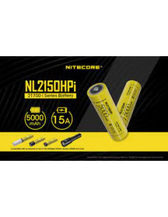 Accus li-ion 21700 rechargeable - 5000mAh 3.6V 2