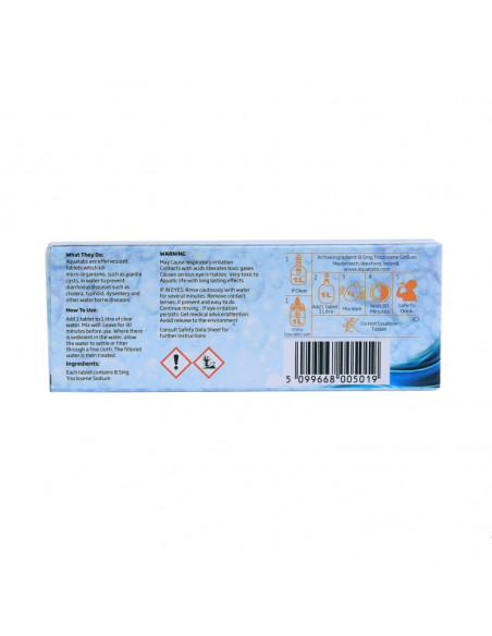 AQUATABS PURIFICATION D'EAU (1 x 50 pcs)